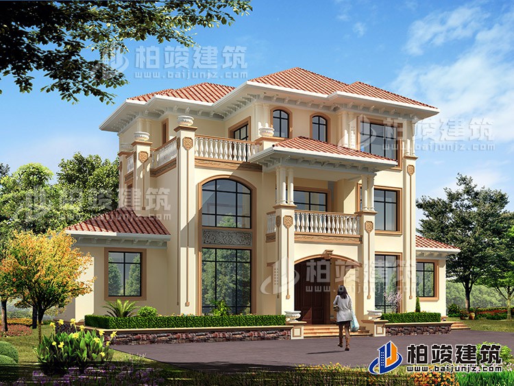 郴州小賣部老板自建別墅設(shè)計(jì)圖紙及效果圖大全，全村的豪華別墅。