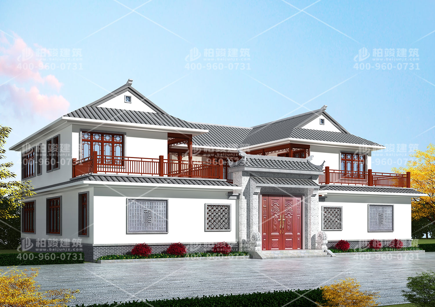 安鄉(xiāng)梅總定制四合院別墅設(shè)計圖。