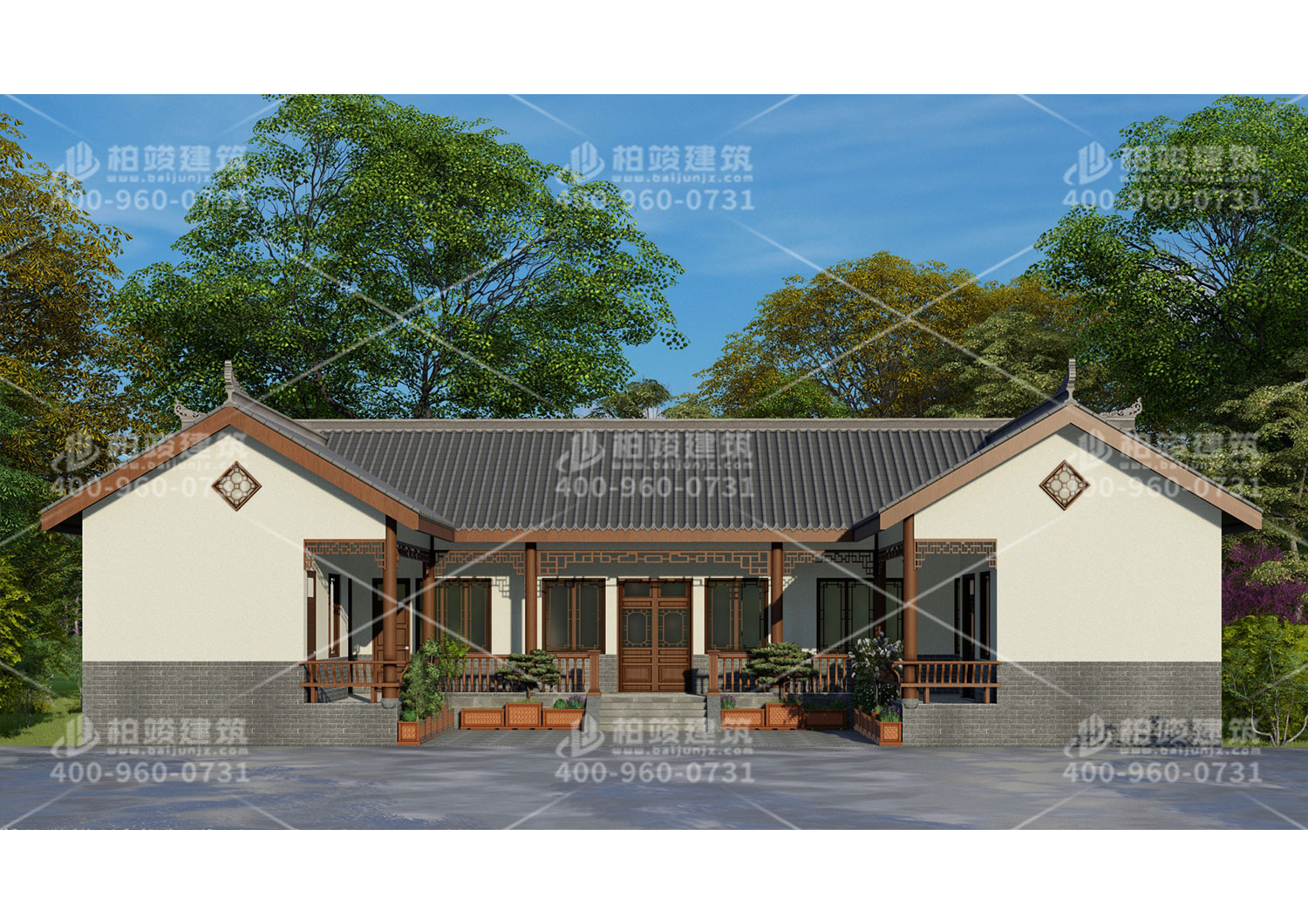 四合院自建房效果圖，經(jīng)濟(jì)實(shí)惠戶型方便。