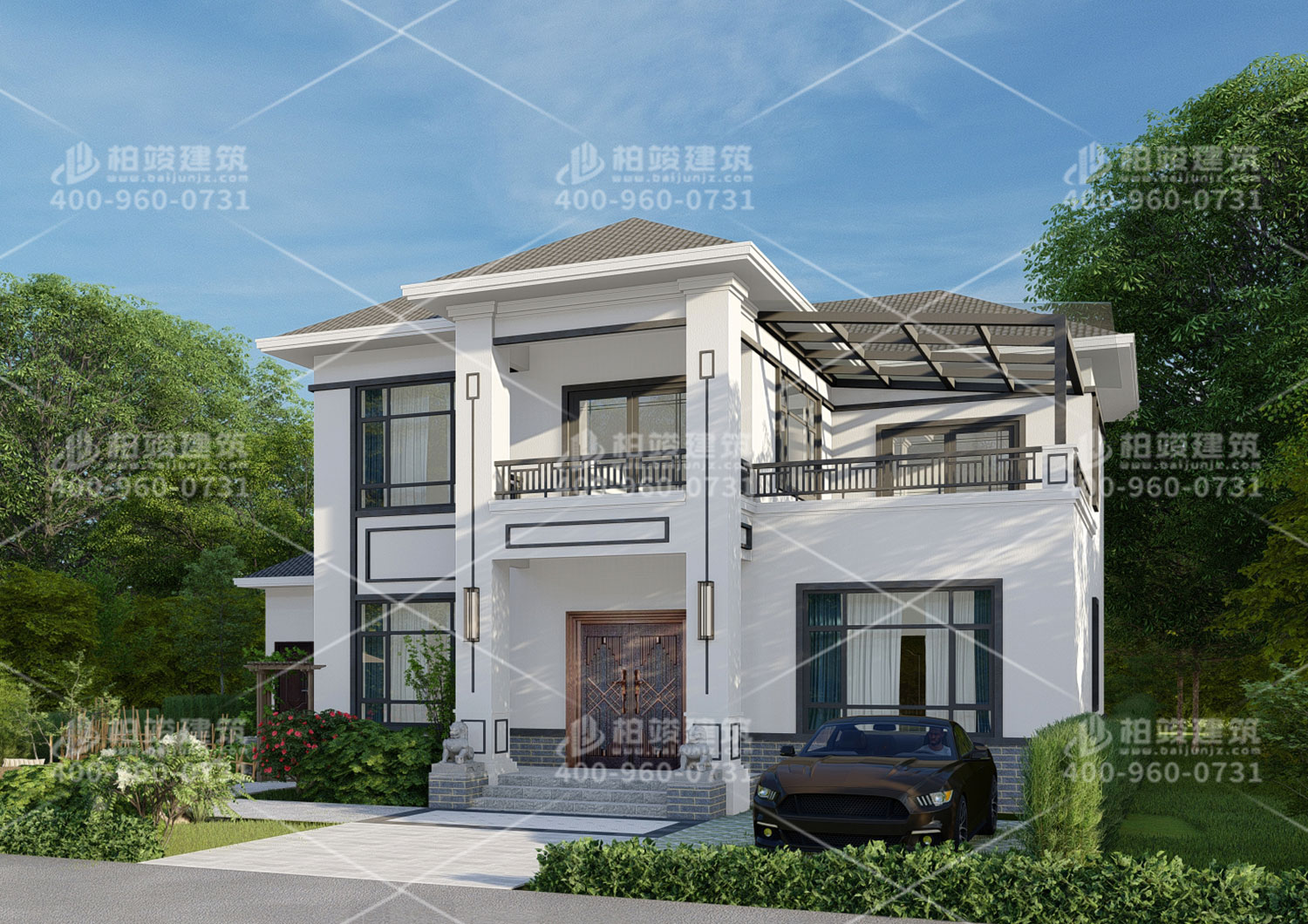 新農(nóng)村別墅設(shè)計圖一層，歐式風(fēng)格。