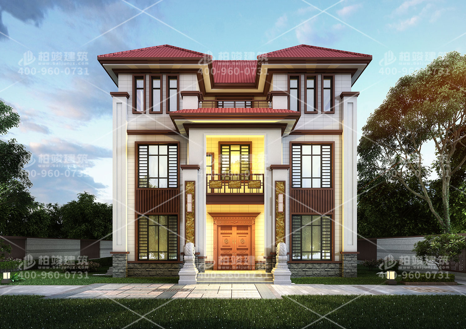 農(nóng)村房屋設(shè)計(jì)效果圖大全，樸實(shí)自建房。