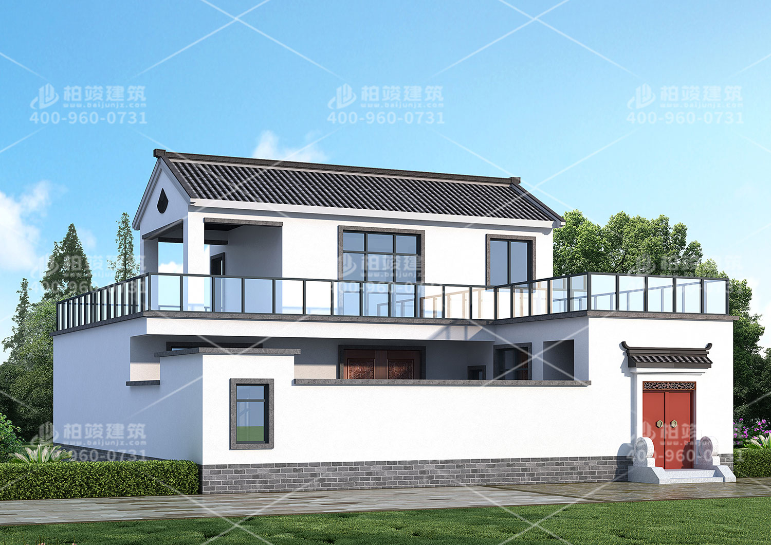 二層房屋設(shè)計(jì)圖，中式風(fēng)格設(shè)計(jì)