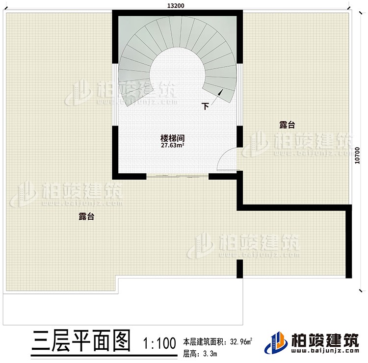 樓頂：樓梯間、2露臺